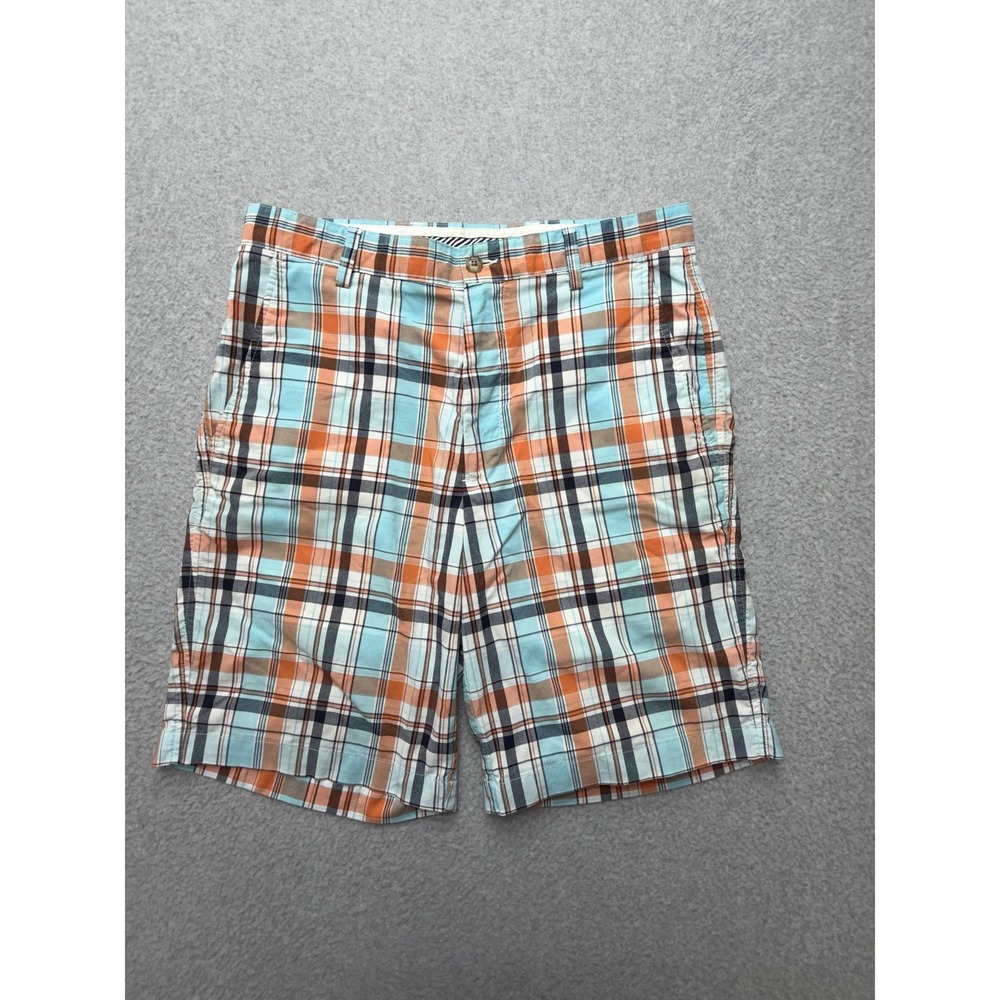 FootJoy Shorts Mens 32 Multicolor Plaid Golf Chino Lightweight Summer